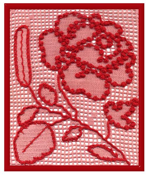 В'язаний декор "Троянда"