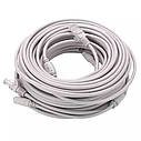Кабель Ethernet RJ45+живлення постійного струму 20 метрів. CCTV кабель RJ45. Штекера для камери відеоспостереження, фото 5