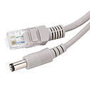 Кабель Ethernet RJ45+живлення постійного струму 20 метрів. CCTV кабель RJ45. Штекера для камери відеоспостереження, фото 6