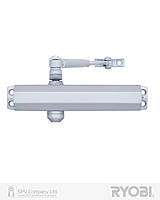 Доводчик для двери регулирующий RYOBI 2000 D-2005V SILVER BC STD_ARM EN_3/4/5 до_100кг 1250мм FIRE