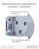 Доводчик з регульованим клапаном RYOBI 2000 DS-2055V SILVER BC STD_HO_ARM EN_3/4/5 до_100 кг 1250 мм, фото 5