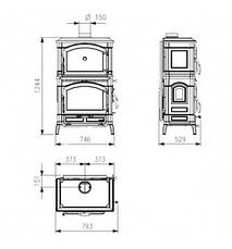 Піч-камін Nordica Isotta forno, фото 5