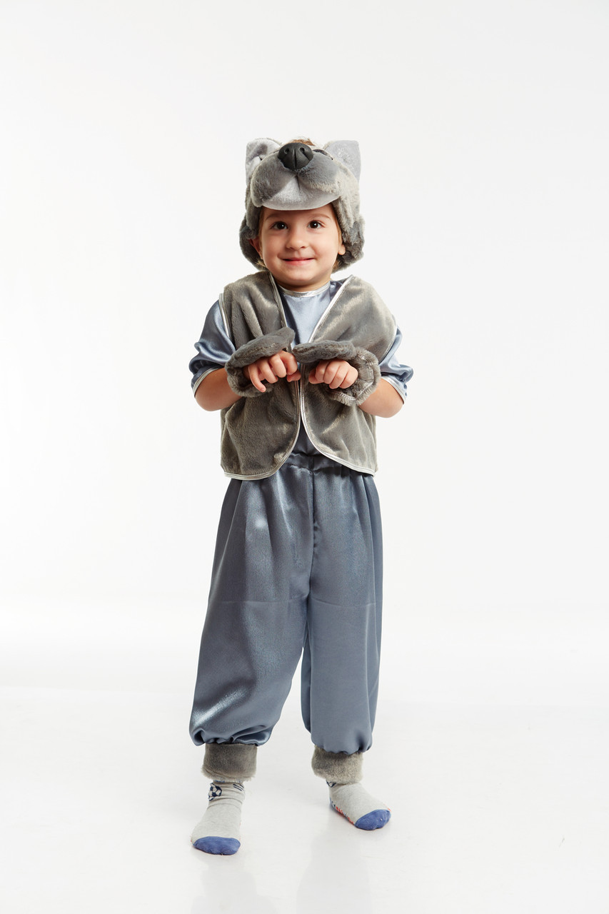 Дитячий карнавальний костюм Вовчик «Малюк» на зріст 100-110 см