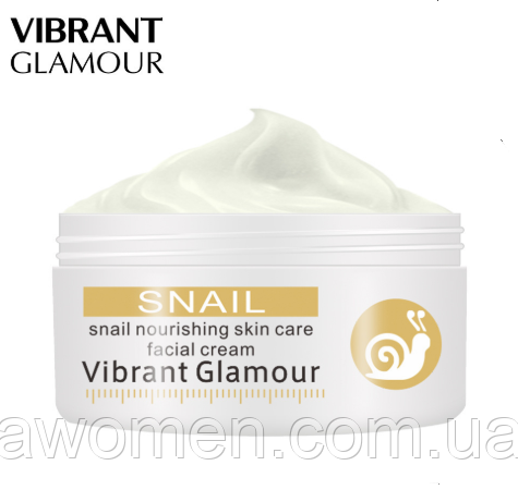 Крем для обличчя проти зморщок Vibrant Glamour Snail Nourishing skin Face Cream 30 g, фото 1
