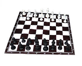 Шахи дорожні в блістері з м'якою дошкою (h фігур 4.5-9.5 см,d-3.5 см)