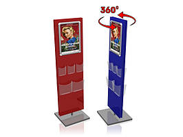 Стойка для рекламы для постера А2 формата с карманами Ташута  (21-611301)