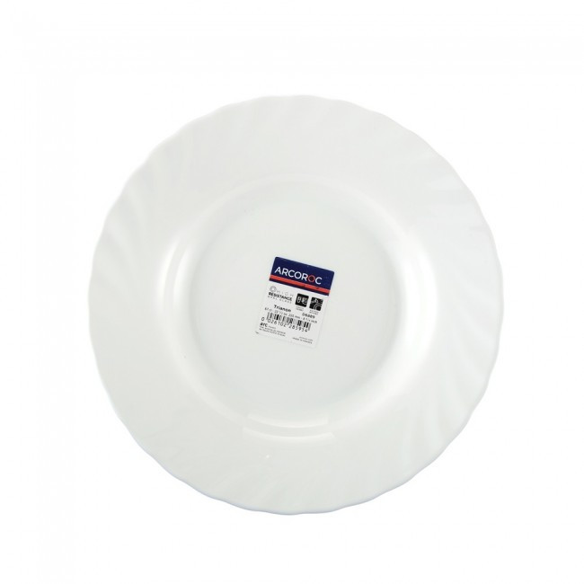 Тарілка біла обідня Luminarc Trianon 245 мм V9579(24), фото 1