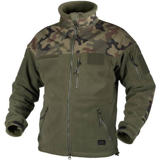 Флісова кофта HELIKON-TEX INFANTRY Olive Green/PL Woodland (BL-INF-HF-18) розм.3XL,L,XS,XXL