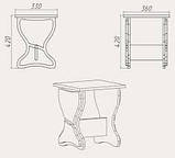 Табурет Т 3 з накладками, фото 4