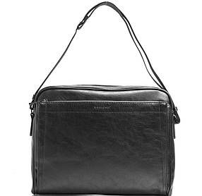 Чоловіча сумка David Jones 36 x 10 x 28 см Чорна (dj686602)