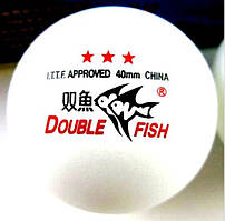 Спортінвентар, м'ячі, настільний теніс Double Fish 3 *** — 3 шт./пач./уп 