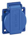 10003AA Walther Розетка панельна schuko 3 підлоги.х16 А, 230 V, IP44, блакитна wl10003AA