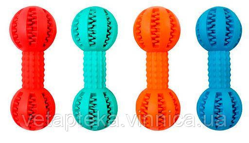 Іграшка резинова масажна Гантель 5 * 13,5 см ER140 ZooMax