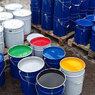 Фарба для бордюрів, розмітки доріг, позначення паркування АК-515 білого кольору, фото 3