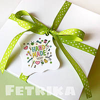 Бірка декоративна "Hand Made" 52*60 мм