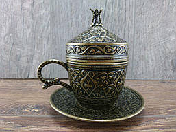 Турецька чашка для кави 110 мл, колір: бронза