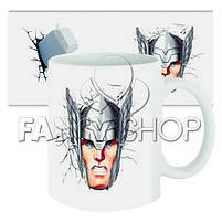 Чашка з принтом "Тор", супергерої, Кружка керамическая "Thor", фото 2