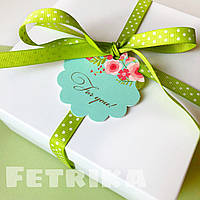 Бірка декоративна кругла "For you" Ø 58 мм