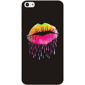 Чохол силіконовий з картинкою для ZTE Blade A522 Яскраві губи