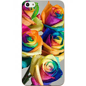Чохол силіконовий з картинкою для ZTE Blade A522 Барвисті троянди