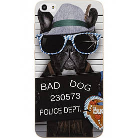 Чохол з картинкою силіконовий для ZTE Blade A522 Bad dog