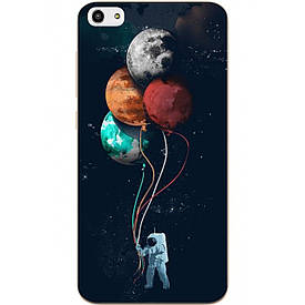 Чохол з картинкою силіконовий для ZTE Blade A522 Космічні кульки