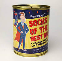 Консервированные носки мужские "Canned Socks Of The Best Dad - Gift For Father - Gift Father`s Day"