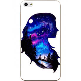 Чохол з картинкою силіконовий для ZTE Blade A522 Обриси зими