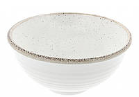 Тарелка для риса / Пиала белая / Салатник белый 450 мл, 13,5 см (Pro Ceramics) Кантри