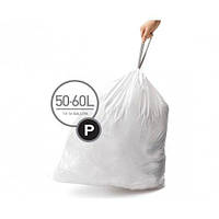 Мешки для мусора плотные с завязками 50-60л