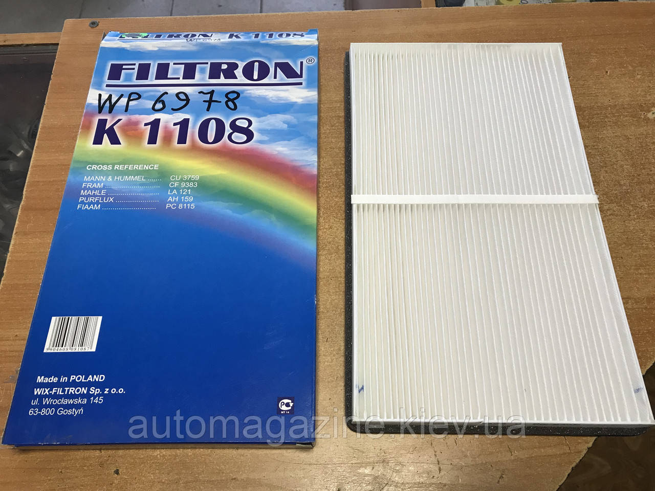 Фільтр салону WP 6978 (K1108), фото 1