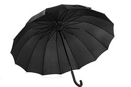 Парасолька-тростина, напівавтомат, 16 спиць, чорний, XI-005