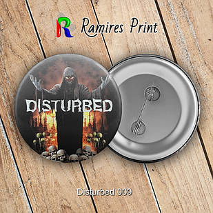 Значок Disturbed 009