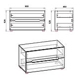 Тумба під ТВ МС-4 вільха Компаніт (90х47х53 см), фото 8
