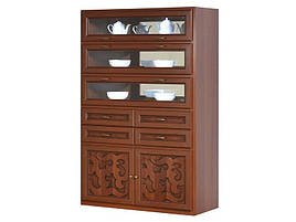 Вітрина сервант 3Д у вітальню з ДСП/МДФ Гарда Скай