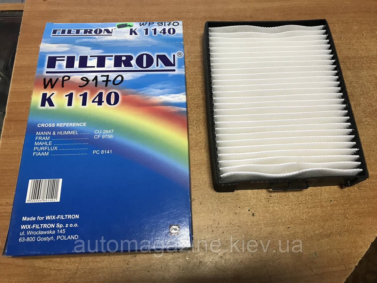 Фільтр салону WP 9170 (K1140), фото 1