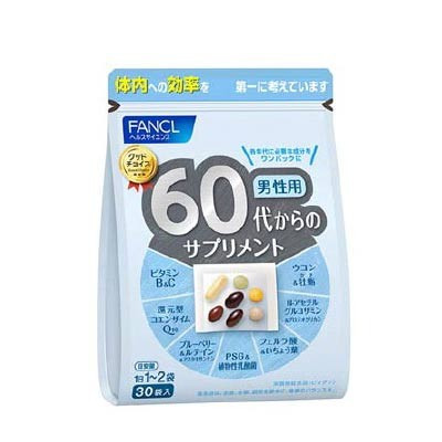 FANCL японські преміальні вітаміни + все, що потрібно для чоловіків 60+ років, 30 пакетів на 30 днів
