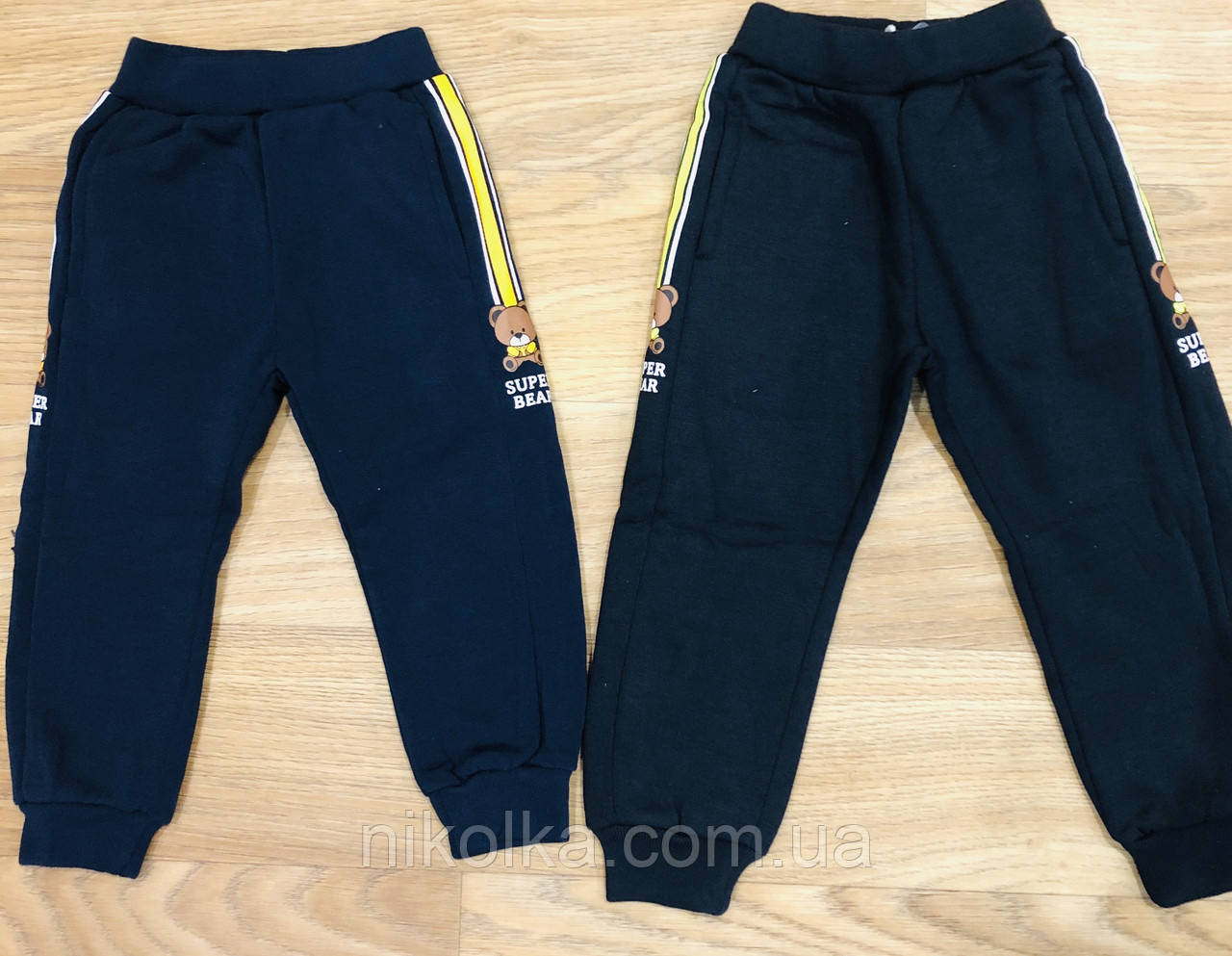 Штани спортивні з начосом для хлопчиків оптом, S&D, 1-5 років, арт. CH-5923, фото 1