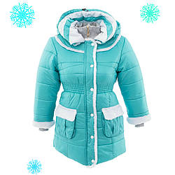 Теплі дитячі зимові куртки для дівчаток