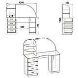 Трюмо-6 вільха Компаніт (130х46х130 см), фото 2
