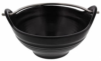 Супниця з ручкою 550 мл, 14,5 см, Чорна (Pro Ceramics)