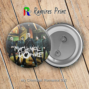 Значок 56 мм рок My Chemical Romance 002