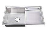Кухонна мийка Platinum HANDMADE 8245 R HD-D013 з нерж.сталі, фото 3