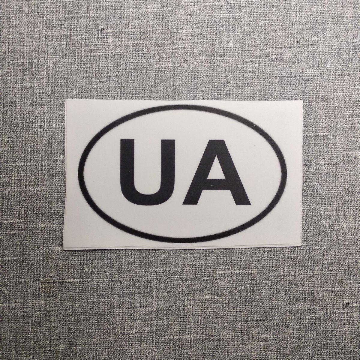 Наклейка на авто UA