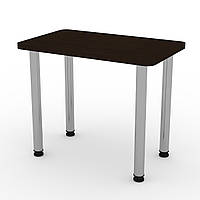 Стол кухонный с металлическими ножками КС-9 венге темный Компанит (90х55х73 см)