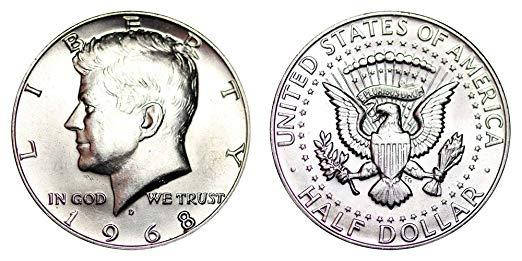 Монета у 50 центів США | US Half Dollar (оригінал), фото 1