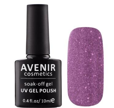 Гель-лак AVENIR Cosmetics №156  Бузково-рожева голографія