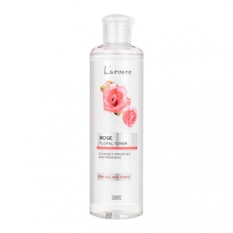 Освіжаючий тонер для обличчя з екстрактом троянди L'arvore Rose Floral Toner 248 мл (8809511760654), фото 1