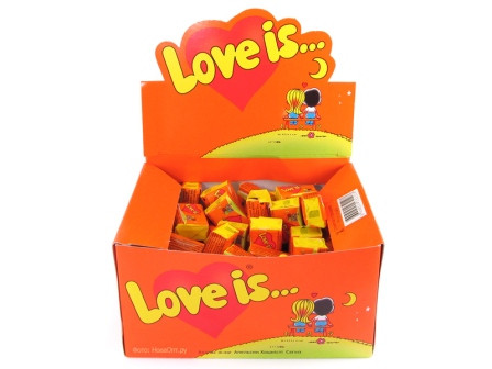 Жувальна гумка "Love is", Апельсин -Ананас, 100 шт