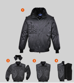 Куртка, зимова, знімні рукави Pilot // Portwest PJ10